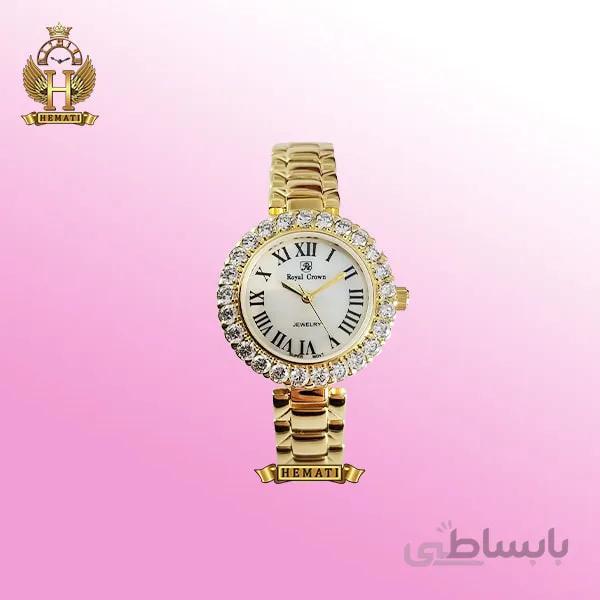 ساعت زنانه رویال کرون Royal Crown 6305 طلایی