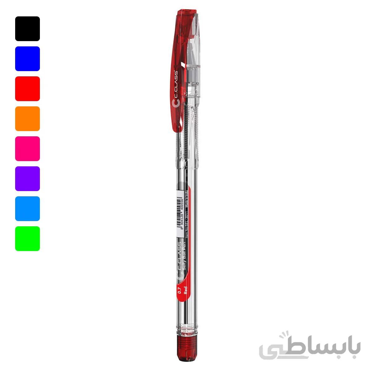 خودکار سی کلاس مدل Selfy Ball Pen قرمز