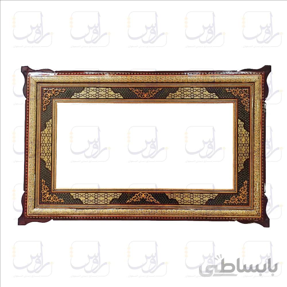 قاب خاتم کاری صلیبی شاسی دار سایز 53*83