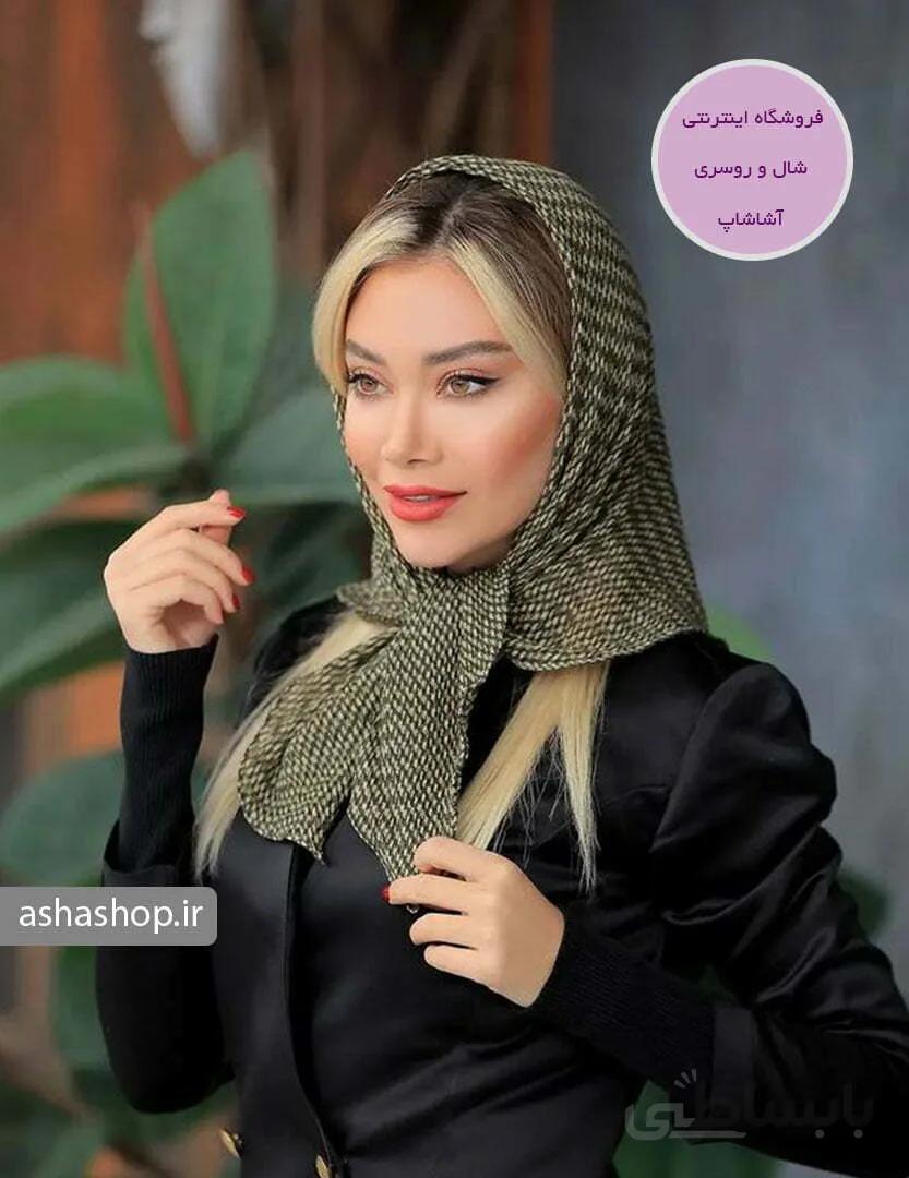 روسری پلیسه طرح آسنا