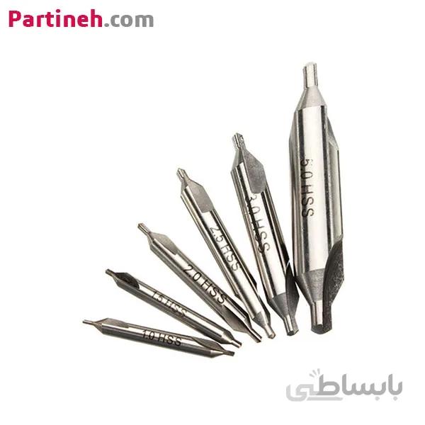 مته مرغک HSS سایز 3 میلیمتر برند LX ا LX 3mm HSS center drill countersink