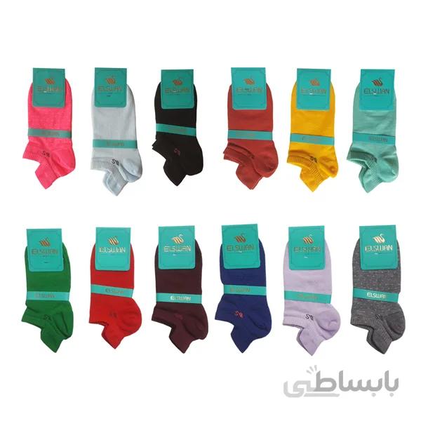 12 جفت جوراب اسپرت کوتاه زنانه و مردانه کد ph335