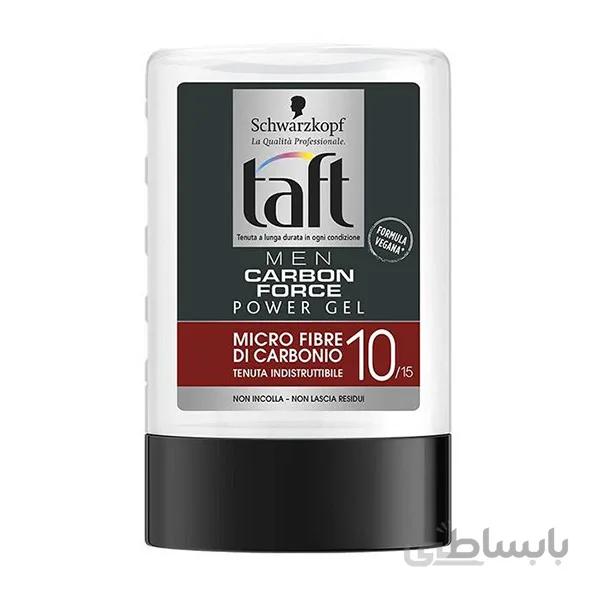 ژل حالت دهنده مو تافت مدل Carbon Force10 حجم 300 میلی لیتر