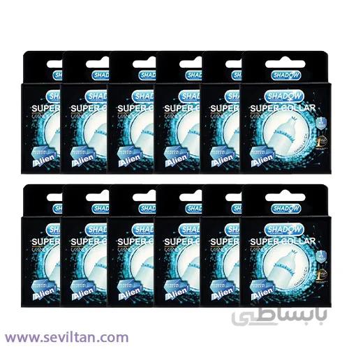 کاندوم شادو کلار یقه مدل Collar بسته 12 عددی