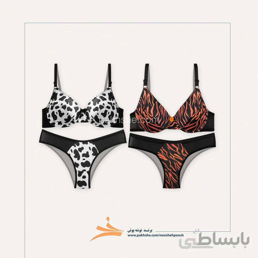 ست شورت و سوتین فانتزی پک دو عددی برند نوشه پوش کد 6610102