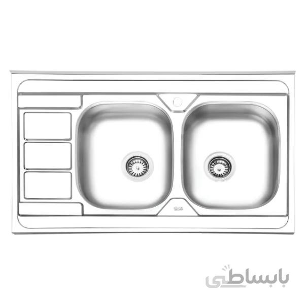 سینک ظرفشویی ایلیا استیل مدل ۳۰۵۱ روکار