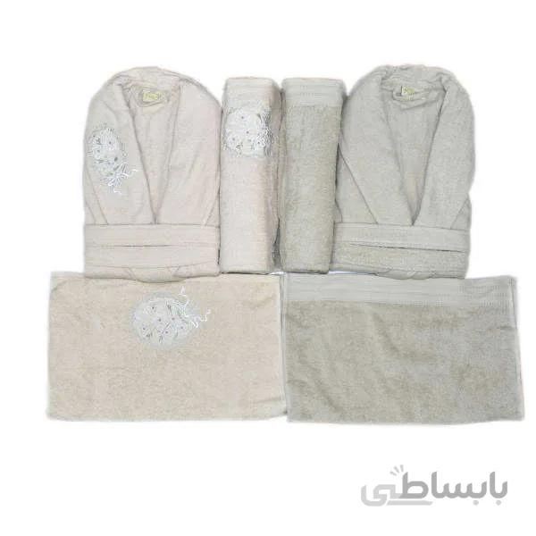 سرویس حوله پالتویی ۶ تکه پاپیلا کد ۵۲۴۵۶