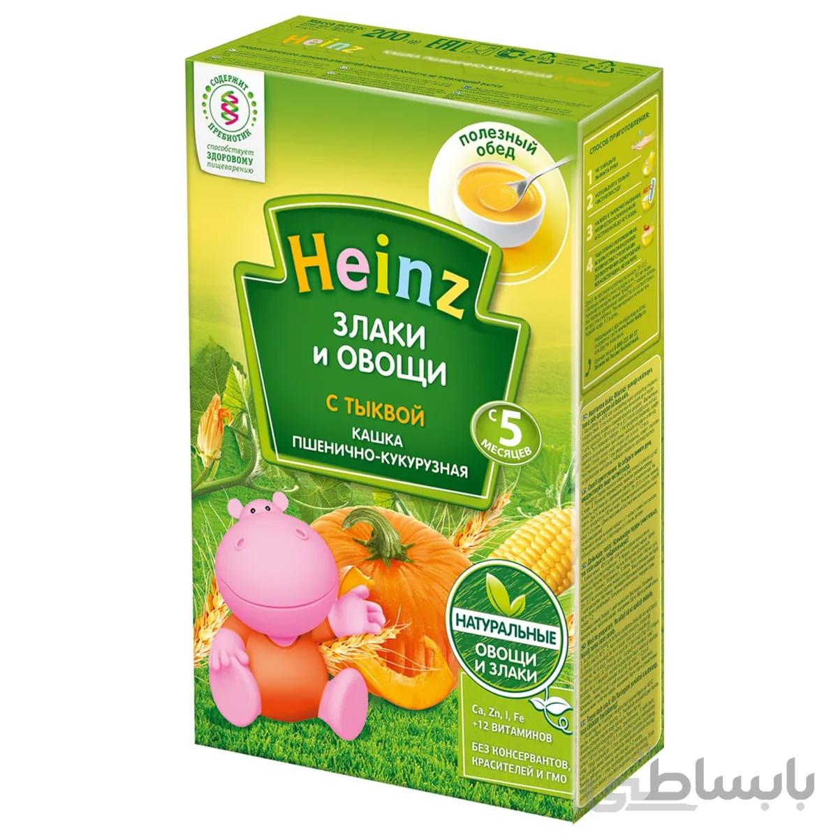 سرلاک گندم، ذرت و کدو‌‌ حلوایی بدون شیر هاینز Heinz