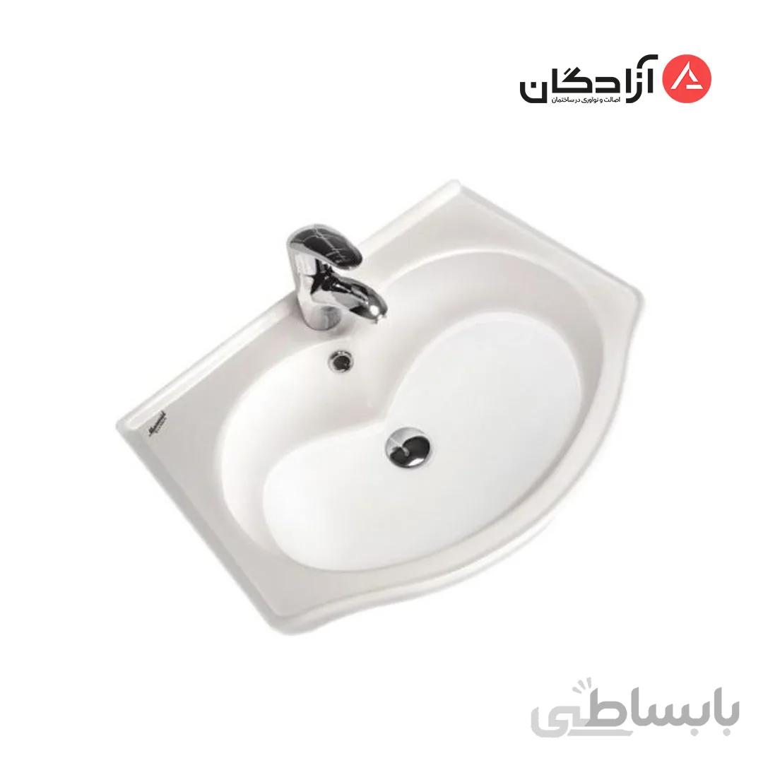 روشویی روکابینتی مروارید مدل کلاسیک 60