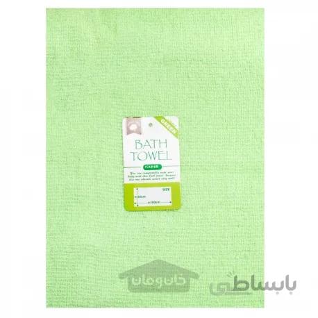 حوله ی حمام رنگ سبز روشن