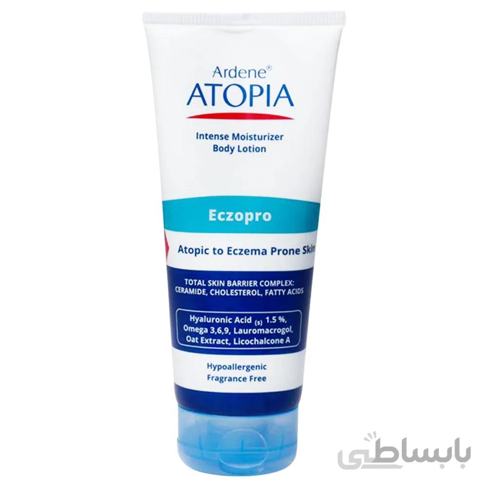 لوسیون مرطوب کننده بدن آردن سری Atopia مدل Eczopro مخصوص پوست های خیلی خشک