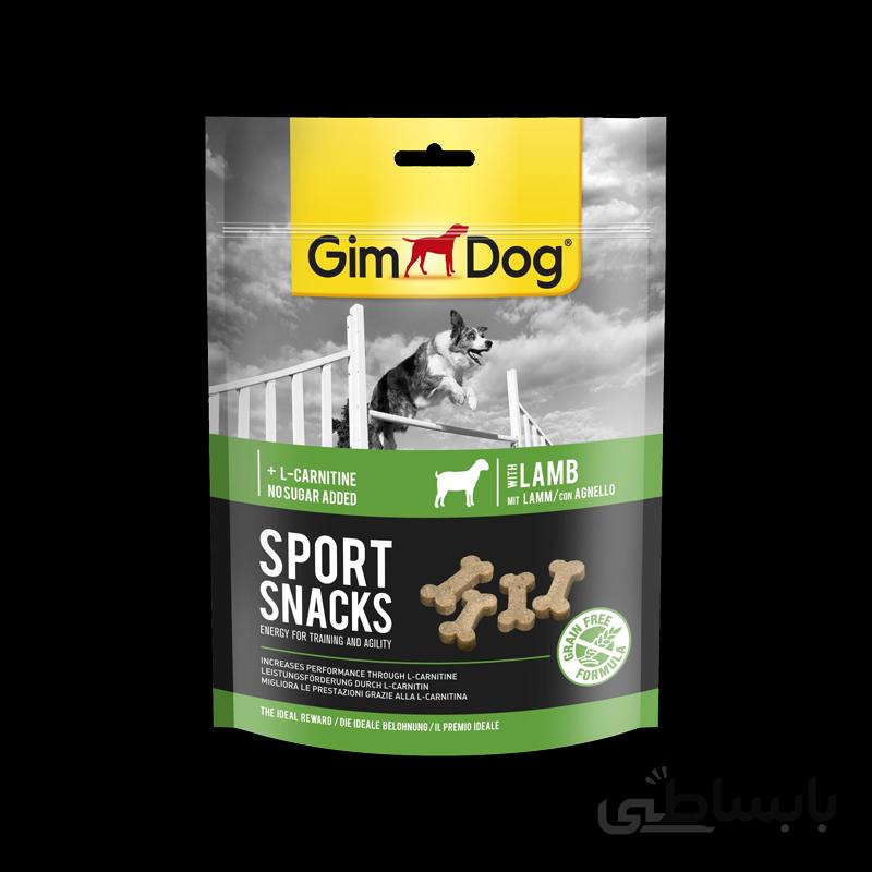 اسنک تشویقی استخوانی سگ جیم داگ با طعم گوشت بره GimDog Sport Snack Lamb وزن 150 گرم