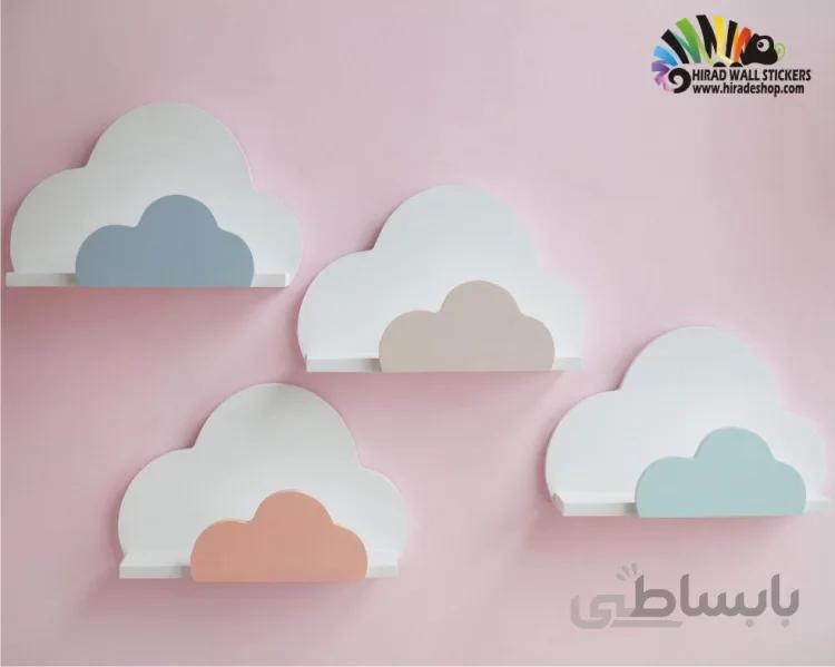 شلف دیواری طرح ابر cloud wall shelf کد hacs007