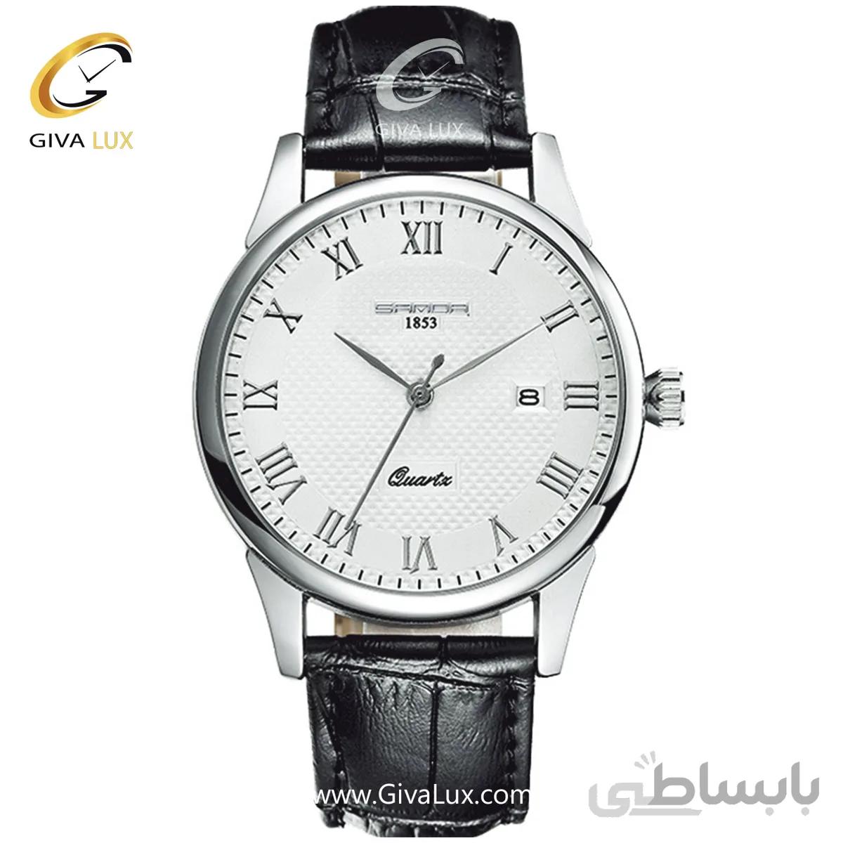 ساعت مچی بند چرمی مشکی مردانه ساندا مدل SANDA189