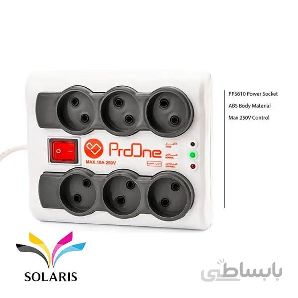 محافظ برق پرووان 1.5 متری مدل 6 خانه