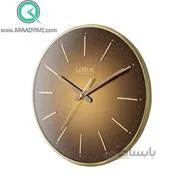 ساعت دیواری فلزی شیشه دار لوتوس مدل LEO M-6616