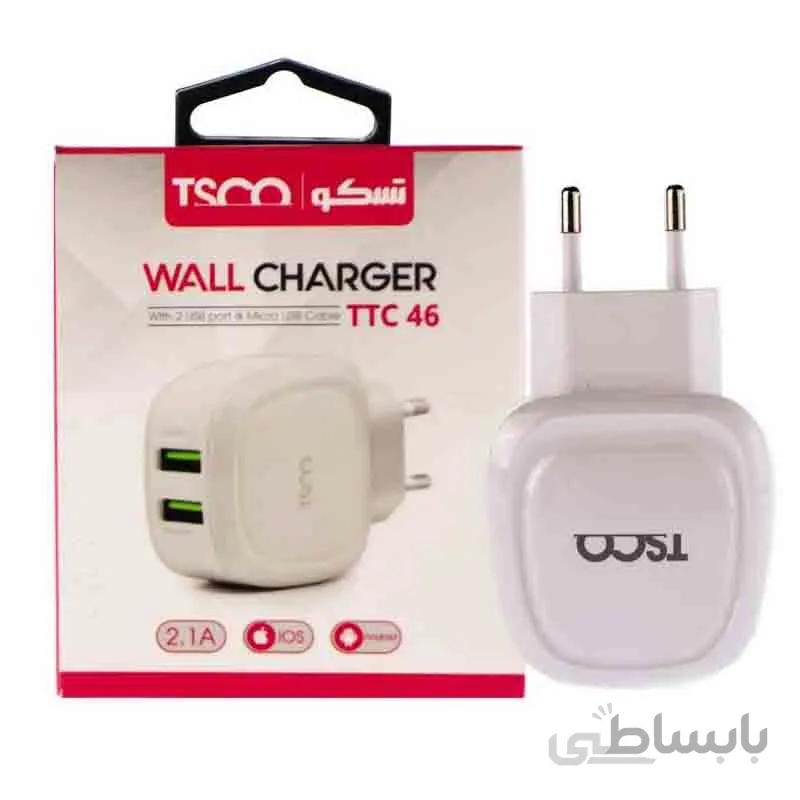 شارژر دیواری تسکو TTC 46 ا TSCO TTC 46 Wall Charger