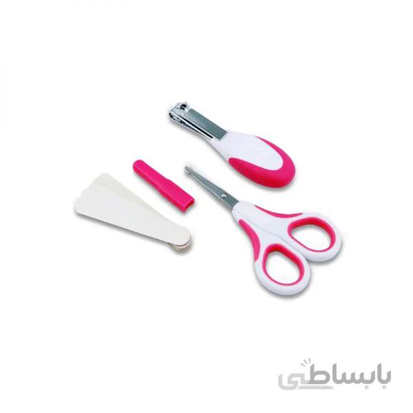 ست قیچی و ناخن گیر و سوهان سرخابی نویتا Nuvita