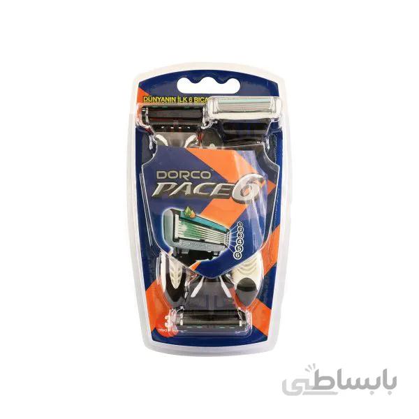 خودتراش مردانه دورکو مدل Pace 6 بسته 3 عددی