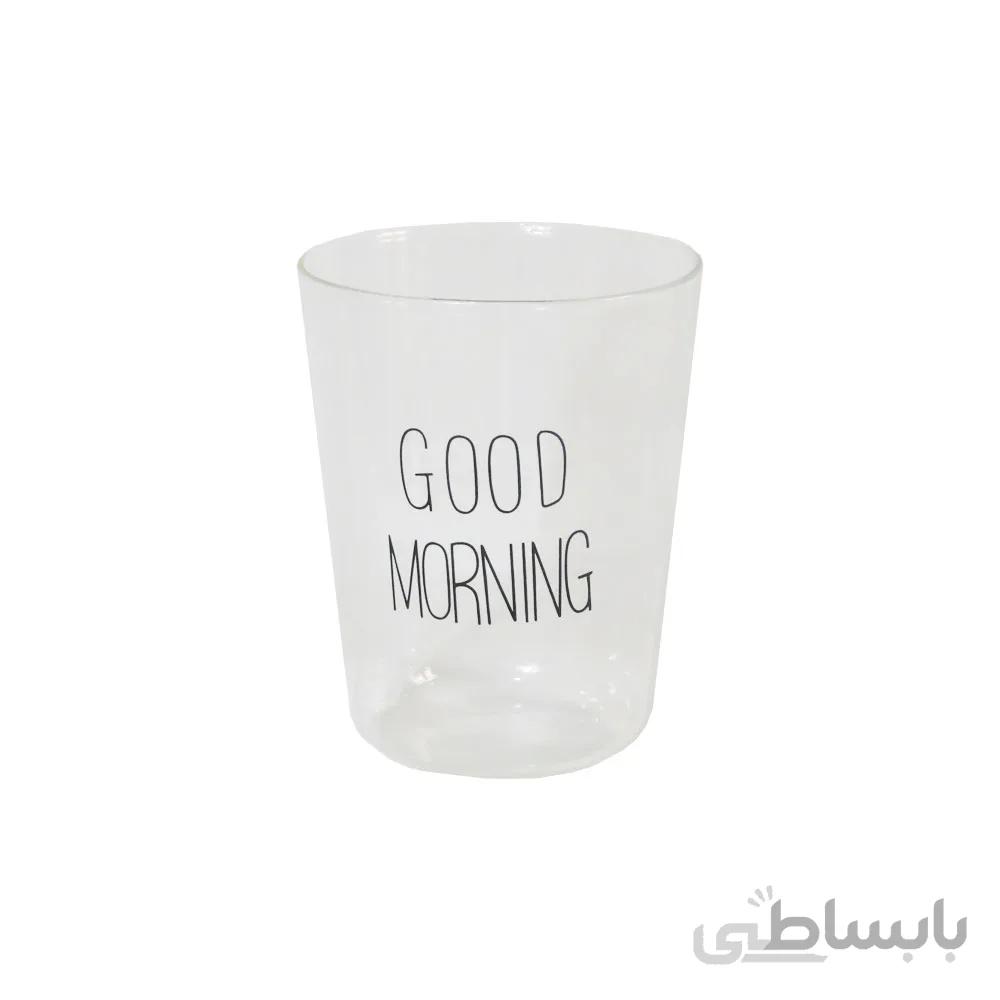 لیوان طرح GOOD MORNING بدون دسته
