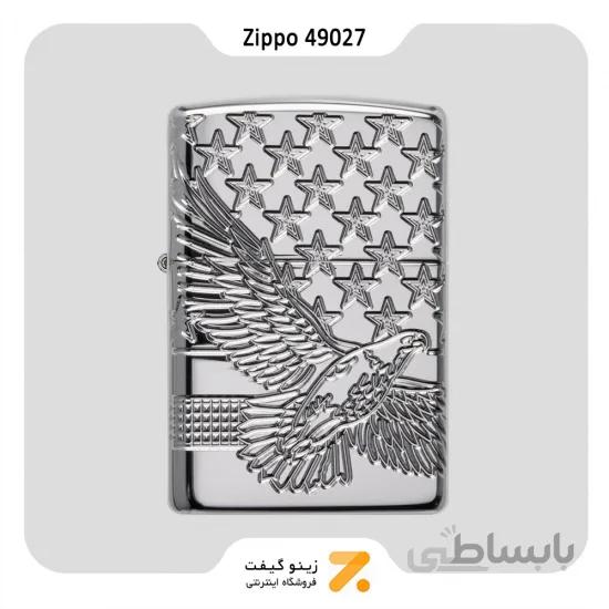 فندک بنزینی زیپو طرح پرچم امریکا مدل 49027