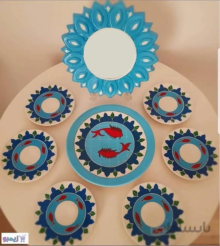 ست هفت سین سفالی حوض ماهی
