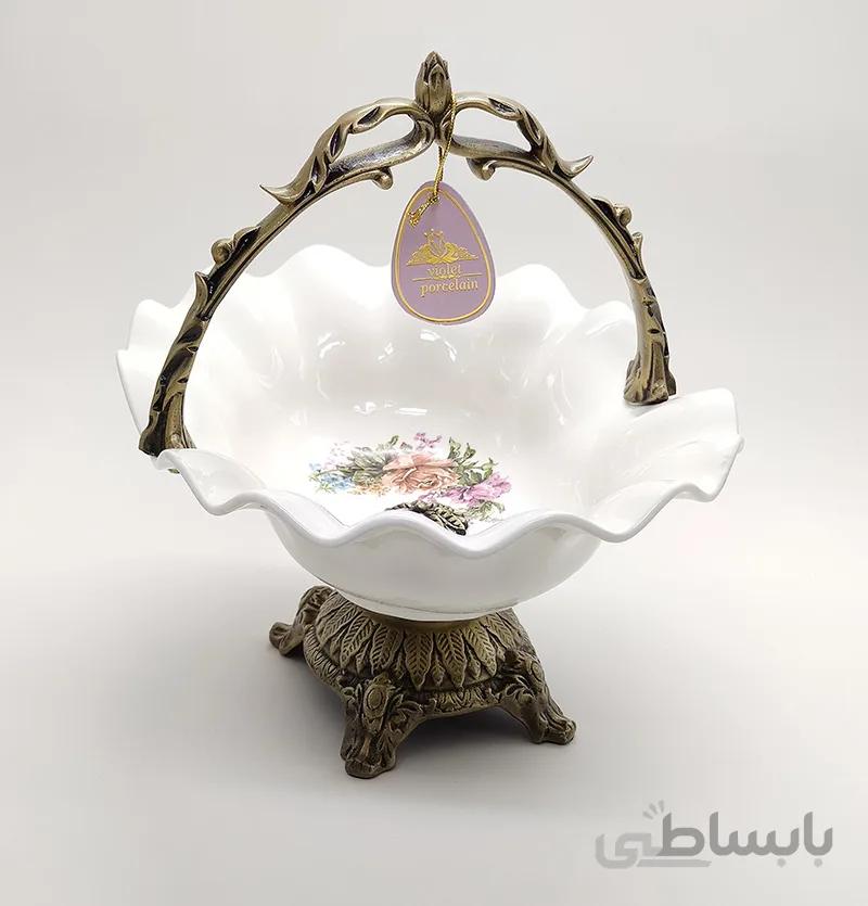 سبد پذیرایی چینی ویولت مدل ویکتوریا کد vic007f