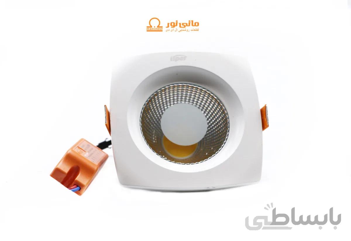 چراغ توکار سقفی 20 وات مربعی 12×12 سانتی