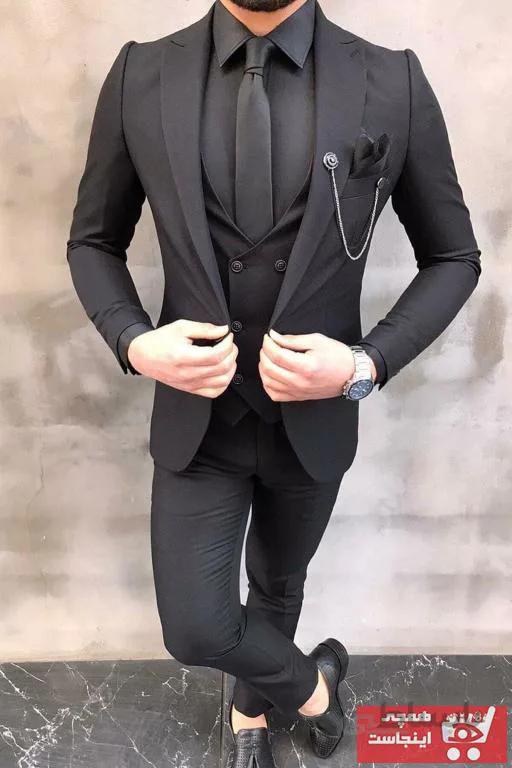کت شلوار مردانه ترک برند CXFASHİON رنگ مشکی کد ty104723141