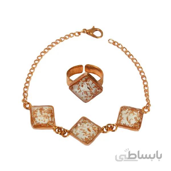 ست مسی دخترانه و زنانه مدل قطاری خرده مس کد JW263