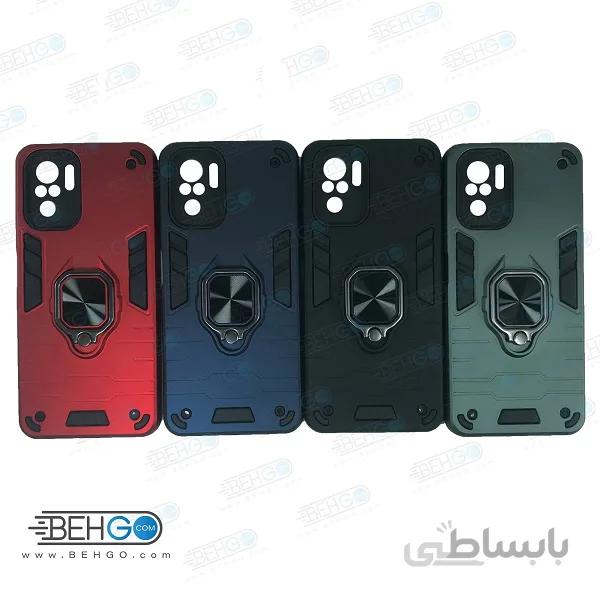 قاب گوشی شیائومی Xi Redmi Note 10S/Note 10 4G گارد محافظ ضد ضربه هلدر قاب Xi Redmi Note 10S/Note 10 4G پاپ سوکت دار مدل بتمن ارمور اصلی ا Anti Shock Anti Shock BATMAN ARMOR FINGER RING CASE COVER For Xi Redmi Note 10S/Note 10 4G