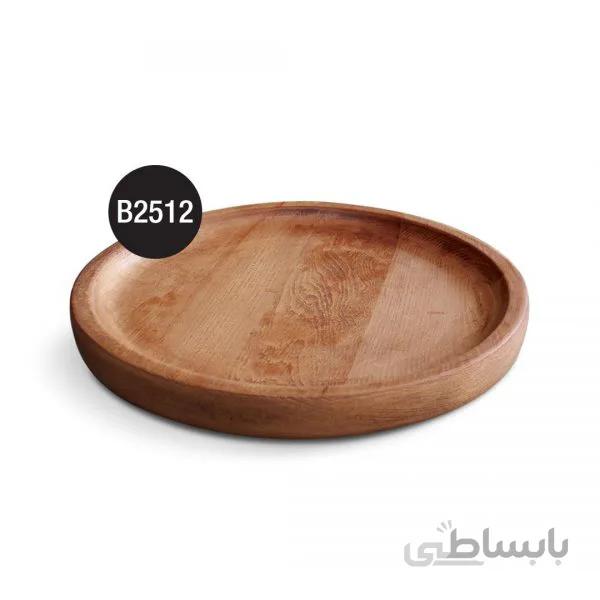 B2512 سینی چوبی دایره بدون دسته