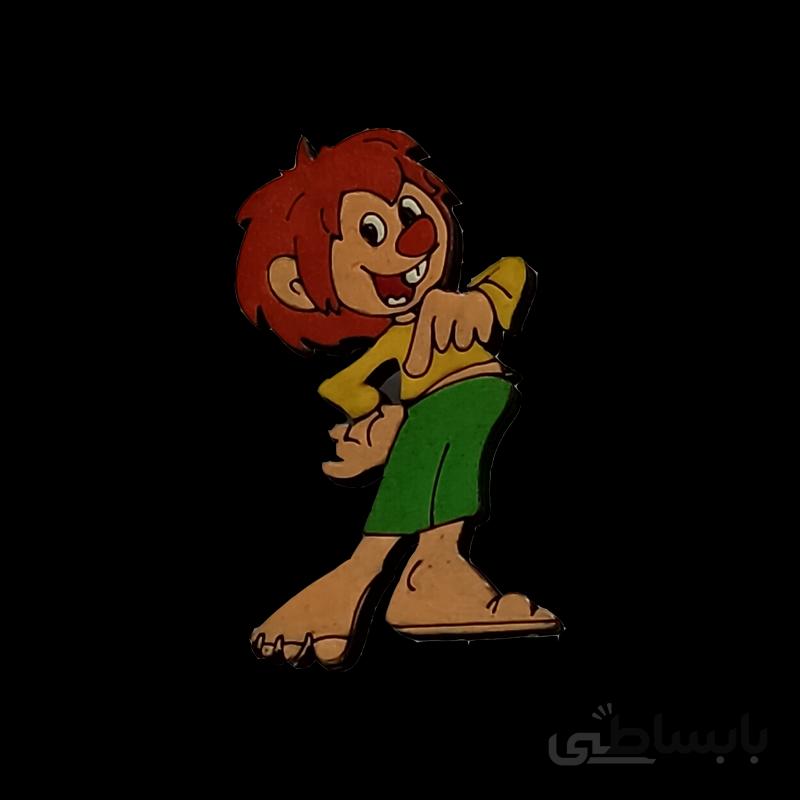 پیکسل چوبی طرح کارتونی