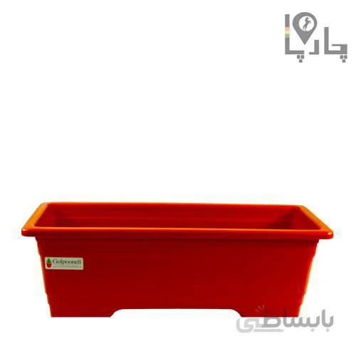 گلدان فلاور باکسی گل پونه رنگ سفالی