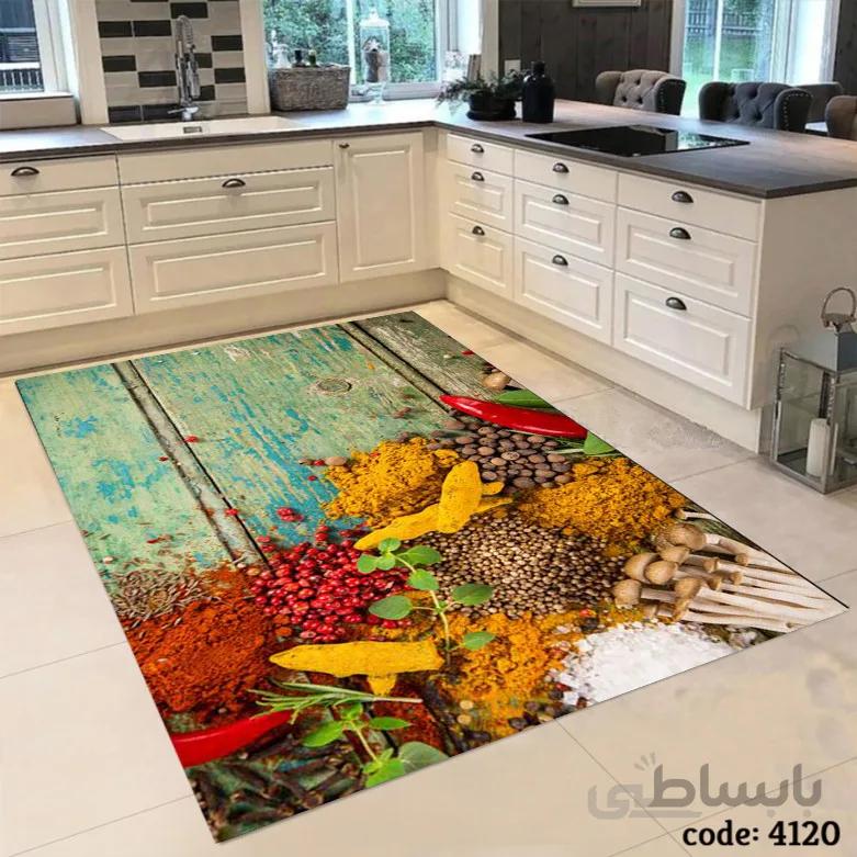 فرشینه اشپزخانه طرح اشپزخانه شلوغ 4120