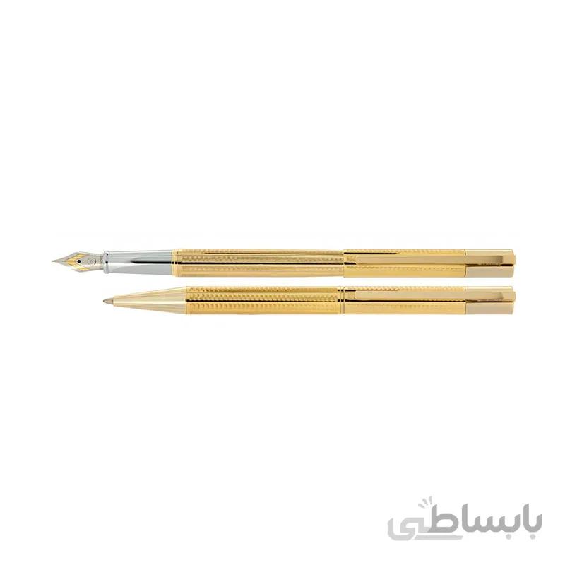 ست خودنويس و خودکار يوروپن مدل Flash طلایی