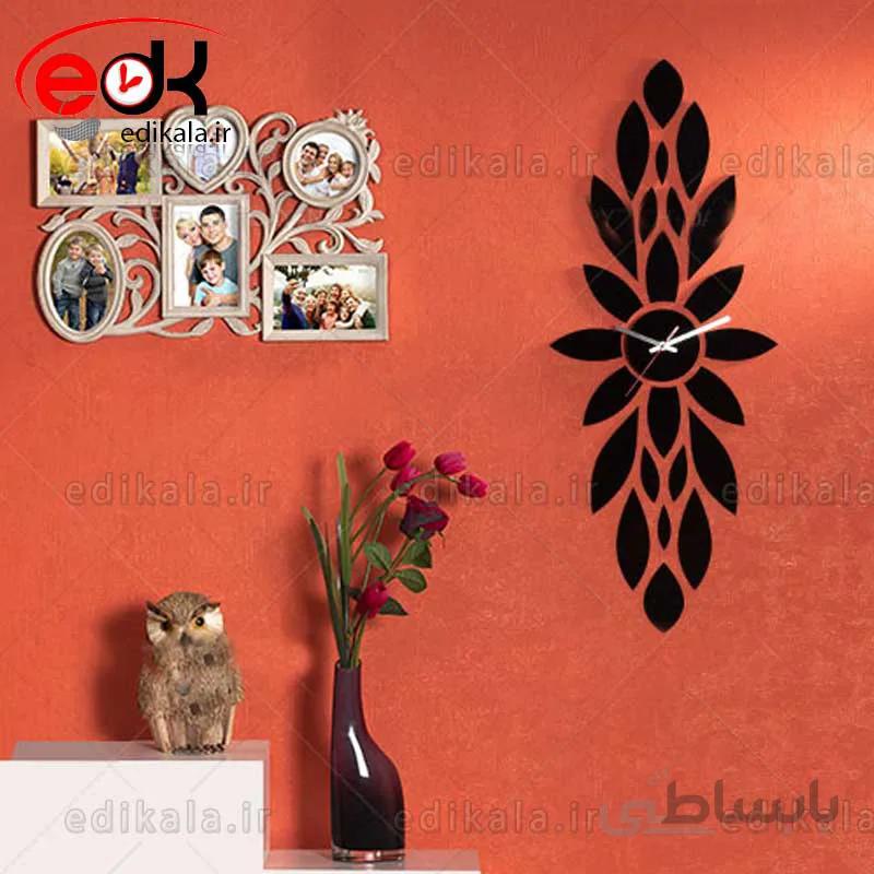 ساعت دیواری فانتزی طرح گل شماره 1