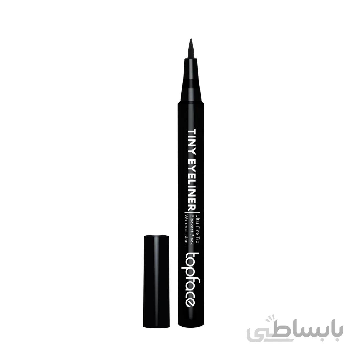 خط چشم ماژیکی ضد آب باریک تاپ فیس ا Topface Tiny Eyeliner Water Resistant Blackest Black Ultra Fine Tip