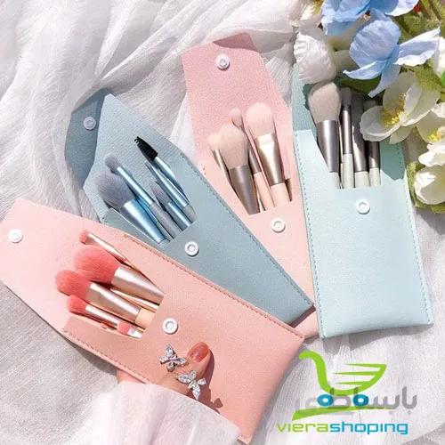 ست براش فانتزی کیف دار 8 تایی همراه کیف همرنگ
