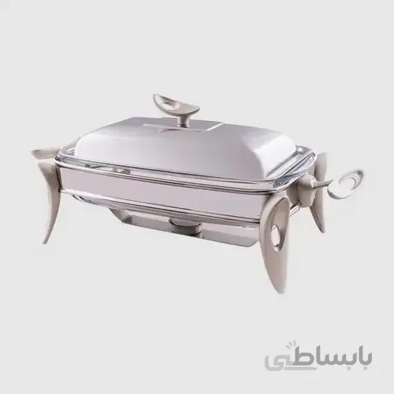 سوفله مستطیل متوسط قایقی  نقره ای یونیک UN-3848