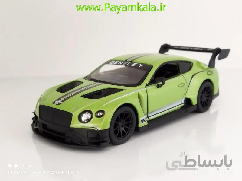 ماشین فلزی بنتلی (BENTLEY CONTINENTAL GT3 KINSMART) سبز
