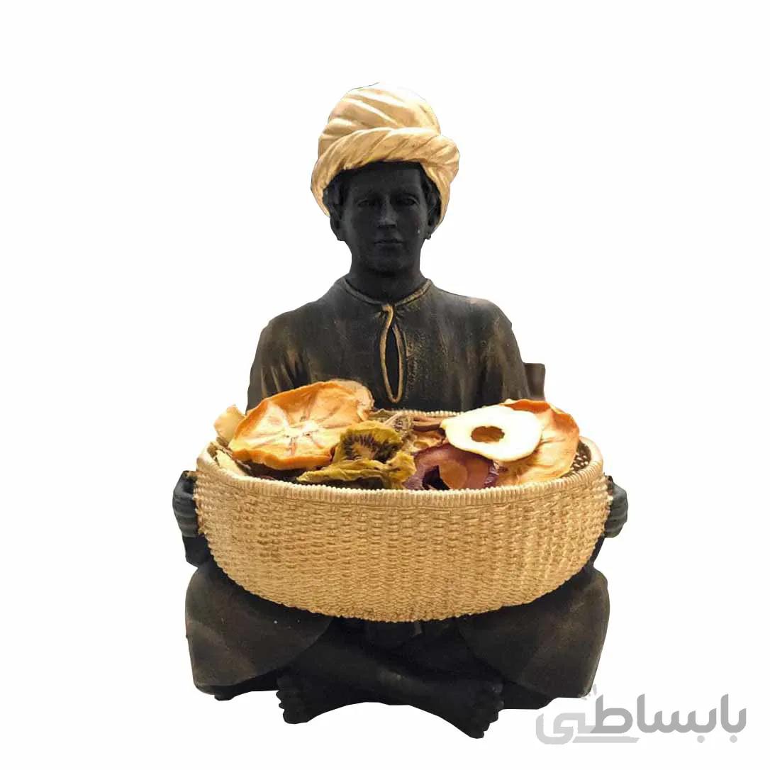 سبد میوه و تنقلات طرح مجسمه عثمانی (مرد)
