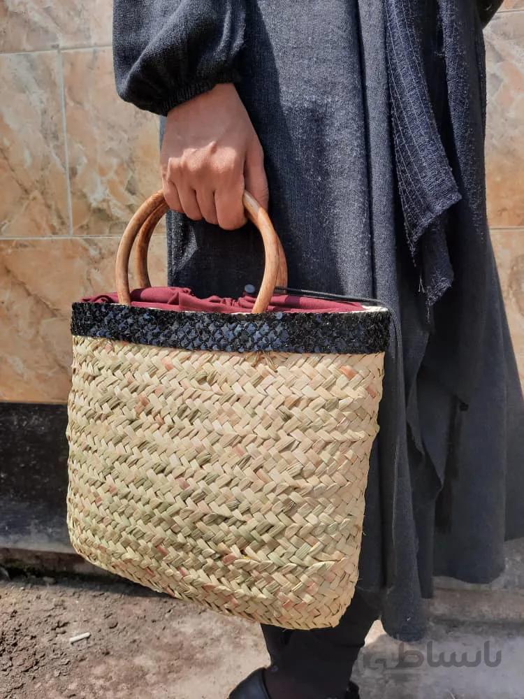 کیف آستردار حصیری کد ۱۰۱۸۷۹