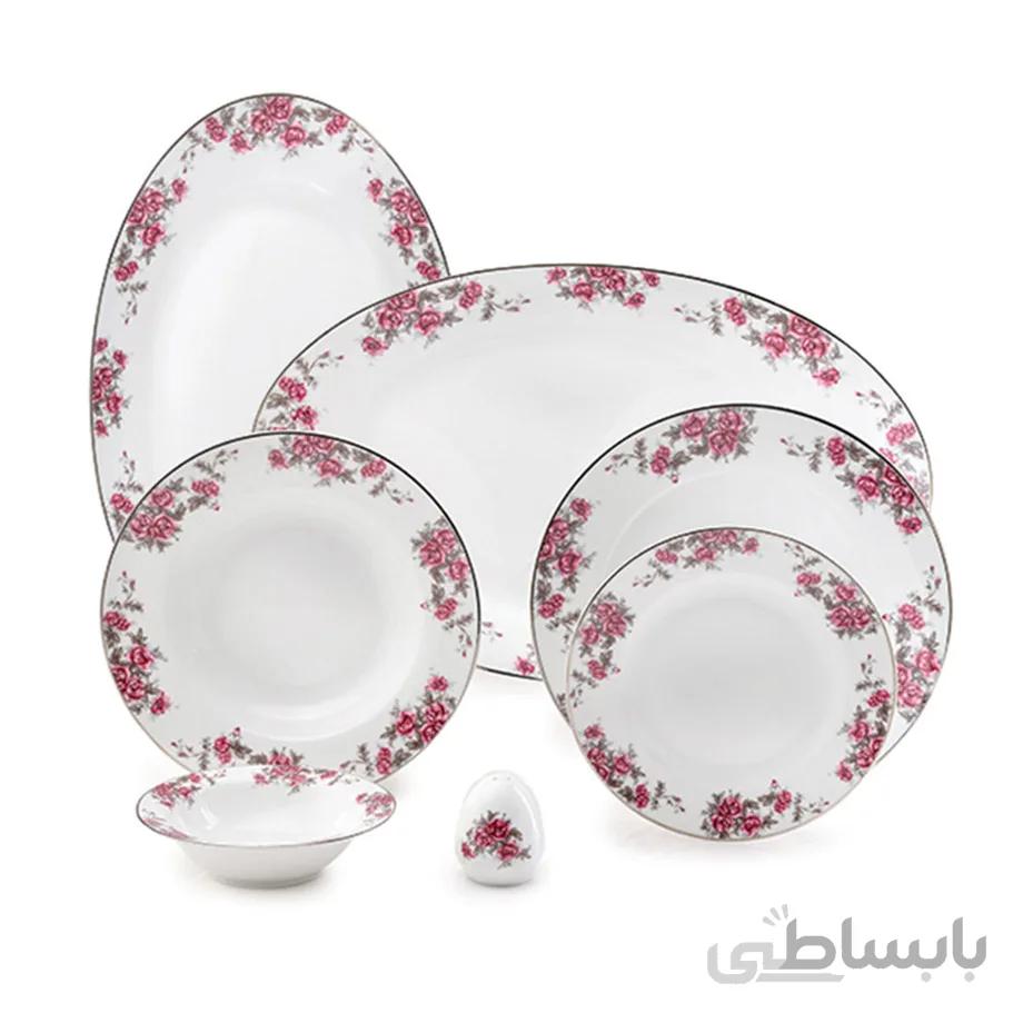 سرویس چینی ۲۸ پارچه چینی زرین سری ایتالیا اف مدل آران