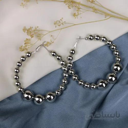 گوشواره حلقه ای مرواریدی زارا