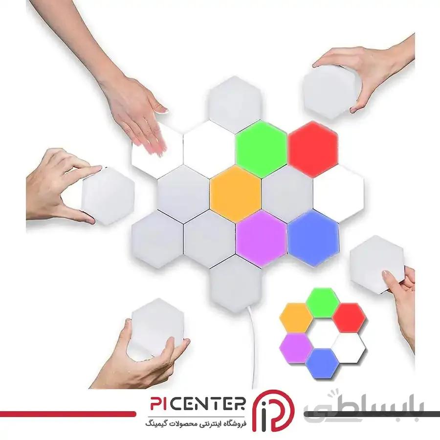 پنل دیواری UK PLUS Hexagon Splicing RGB