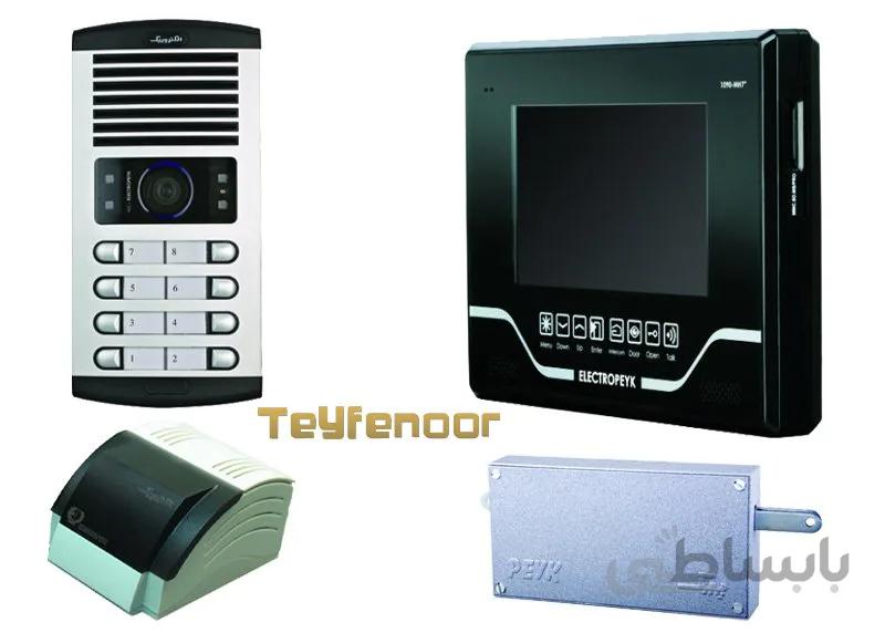 پکیج کامل آیفون تصویری الکتروپیک مدل 1090 با پنل تصویری 1086 (1 تا 25 واحدی )