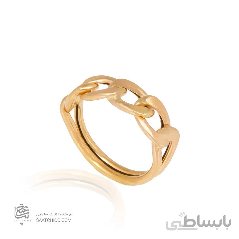انگشتر طلا زنانه طرح کارتیه رکابی کد CR322