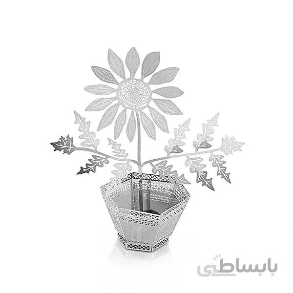 پازل فلزی سه بعدی گل آفتابگردان