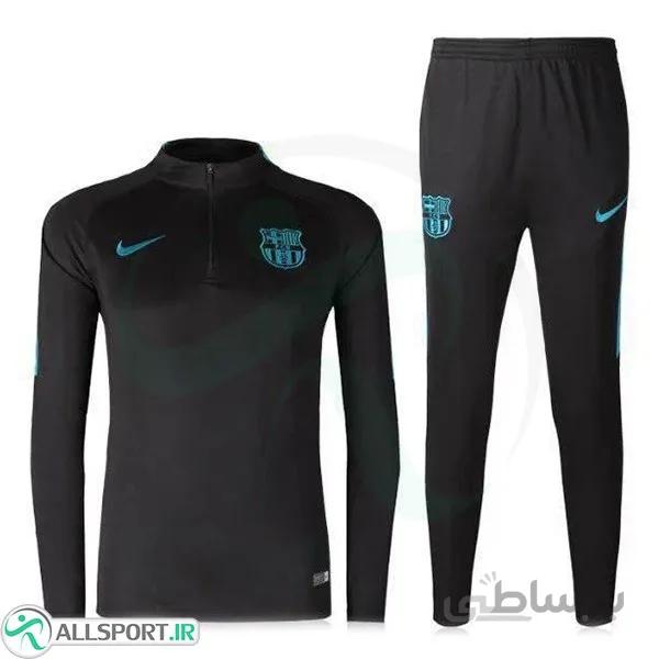 ست گرمکن شلوار بارسلونا مشکی Nike Barcelona 2016-17 Tracksuits Black